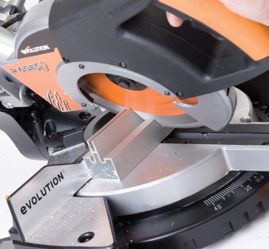  Evolution Power Tools RAGE3 10-Inch Multipurpose Cutting Compound Sliding Miter Saw 